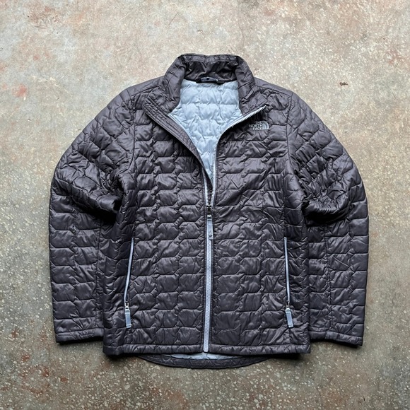 The North Face Other - The North Face Boys Thermoball Full Zip Quilted Puffer Jacket Grey L NF0A3CPZ